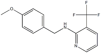 N-[(4-methoxyphenyl)methyl]-3-(trifluoromethyl)pyridin-2-amine Structure