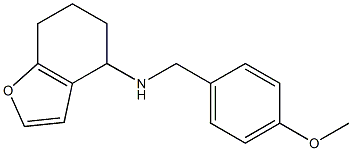 N-[(4-methoxyphenyl)methyl]-4,5,6,7-tetrahydro-1-benzofuran-4-amine 구조식 이미지