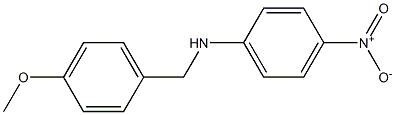 N-[(4-methoxyphenyl)methyl]-4-nitroaniline Structure