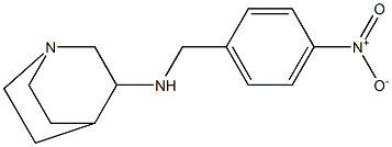 N-[(4-nitrophenyl)methyl]-1-azabicyclo[2.2.2]octan-3-amine 구조식 이미지