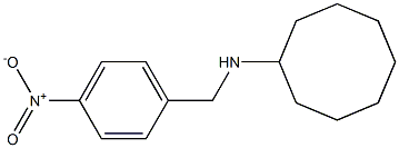 N-[(4-nitrophenyl)methyl]cyclooctanamine Structure