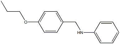 N-[(4-propoxyphenyl)methyl]aniline 구조식 이미지