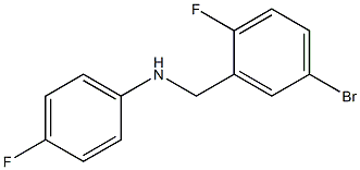 N-[(5-bromo-2-fluorophenyl)methyl]-4-fluoroaniline Structure