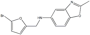 N-[(5-bromofuran-2-yl)methyl]-2-methyl-1,3-benzoxazol-5-amine Structure