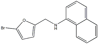 N-[(5-bromofuran-2-yl)methyl]naphthalen-1-amine 구조식 이미지