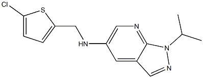 N-[(5-chlorothiophen-2-yl)methyl]-1-(propan-2-yl)-1H-pyrazolo[3,4-b]pyridin-5-amine 구조식 이미지