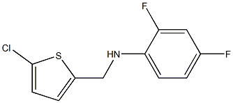 N-[(5-chlorothiophen-2-yl)methyl]-2,4-difluoroaniline 구조식 이미지