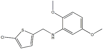 N-[(5-chlorothiophen-2-yl)methyl]-2,5-dimethoxyaniline 구조식 이미지