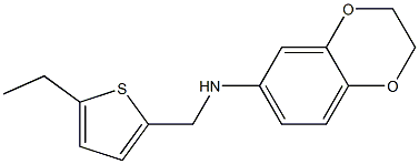 N-[(5-ethylthiophen-2-yl)methyl]-2,3-dihydro-1,4-benzodioxin-6-amine Structure