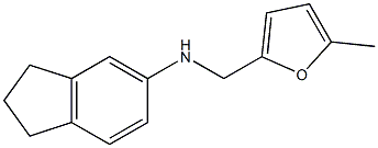 N-[(5-methylfuran-2-yl)methyl]-2,3-dihydro-1H-inden-5-amine Structure