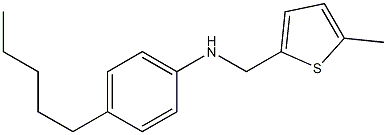 N-[(5-methylthiophen-2-yl)methyl]-4-pentylaniline 구조식 이미지