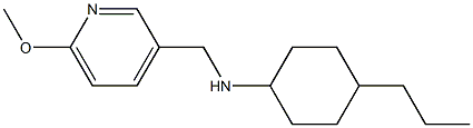 N-[(6-methoxypyridin-3-yl)methyl]-4-propylcyclohexan-1-amine 구조식 이미지