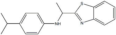 N-[1-(1,3-benzothiazol-2-yl)ethyl]-4-(propan-2-yl)aniline Structure