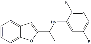 N-[1-(1-benzofuran-2-yl)ethyl]-2,5-difluoroaniline 구조식 이미지