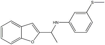 N-[1-(1-benzofuran-2-yl)ethyl]-3-(methylsulfanyl)aniline 구조식 이미지