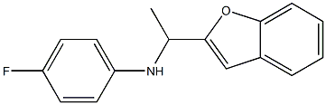 N-[1-(1-benzofuran-2-yl)ethyl]-4-fluoroaniline Structure