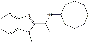 N-[1-(1-methyl-1H-1,3-benzodiazol-2-yl)ethyl]cyclooctanamine Structure