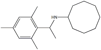 N-[1-(2,4,6-trimethylphenyl)ethyl]cyclooctanamine 구조식 이미지