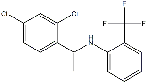 N-[1-(2,4-dichlorophenyl)ethyl]-2-(trifluoromethyl)aniline 구조식 이미지