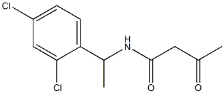 N-[1-(2,4-dichlorophenyl)ethyl]-3-oxobutanamide 구조식 이미지