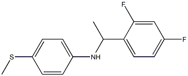 N-[1-(2,4-difluorophenyl)ethyl]-4-(methylsulfanyl)aniline 구조식 이미지