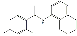 N-[1-(2,4-difluorophenyl)ethyl]-5,6,7,8-tetrahydronaphthalen-1-amine 구조식 이미지