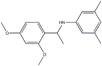N-[1-(2,4-dimethoxyphenyl)ethyl]-3,5-dimethylaniline Structure