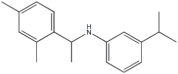 N-[1-(2,4-dimethylphenyl)ethyl]-3-(propan-2-yl)aniline 구조식 이미지