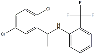 N-[1-(2,5-dichlorophenyl)ethyl]-2-(trifluoromethyl)aniline 구조식 이미지