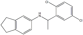 N-[1-(2,5-dichlorophenyl)ethyl]-2,3-dihydro-1H-inden-5-amine Structure