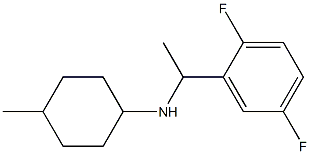 N-[1-(2,5-difluorophenyl)ethyl]-4-methylcyclohexan-1-amine 구조식 이미지