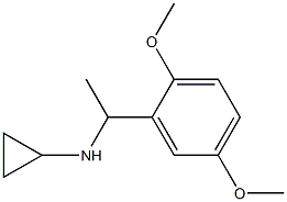 N-[1-(2,5-dimethoxyphenyl)ethyl]cyclopropanamine Structure