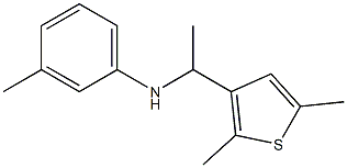 N-[1-(2,5-dimethylthiophen-3-yl)ethyl]-3-methylaniline 구조식 이미지