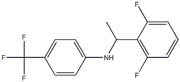 N-[1-(2,6-difluorophenyl)ethyl]-4-(trifluoromethyl)aniline Structure