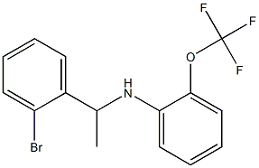 N-[1-(2-bromophenyl)ethyl]-2-(trifluoromethoxy)aniline 구조식 이미지