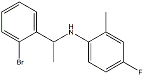 N-[1-(2-bromophenyl)ethyl]-4-fluoro-2-methylaniline 구조식 이미지