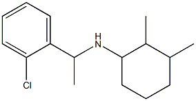 N-[1-(2-chlorophenyl)ethyl]-2,3-dimethylcyclohexan-1-amine 구조식 이미지