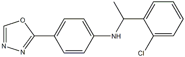N-[1-(2-chlorophenyl)ethyl]-4-(1,3,4-oxadiazol-2-yl)aniline 구조식 이미지