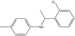 N-[1-(2-chlorophenyl)ethyl]-4-iodoaniline Structure