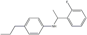 N-[1-(2-fluorophenyl)ethyl]-4-propylaniline 구조식 이미지