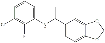 N-[1-(2H-1,3-benzodioxol-5-yl)ethyl]-3-chloro-2-fluoroaniline 구조식 이미지