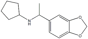 N-[1-(2H-1,3-benzodioxol-5-yl)ethyl]cyclopentanamine 구조식 이미지