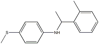 N-[1-(2-methylphenyl)ethyl]-4-(methylsulfanyl)aniline Structure