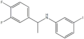 N-[1-(3,4-difluorophenyl)ethyl]-3-iodoaniline Structure