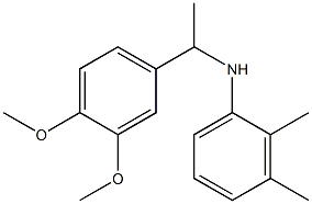 N-[1-(3,4-dimethoxyphenyl)ethyl]-2,3-dimethylaniline 구조식 이미지