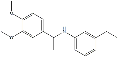 N-[1-(3,4-dimethoxyphenyl)ethyl]-3-ethylaniline Structure