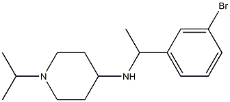 N-[1-(3-bromophenyl)ethyl]-1-(propan-2-yl)piperidin-4-amine 구조식 이미지