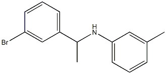 N-[1-(3-bromophenyl)ethyl]-3-methylaniline 구조식 이미지