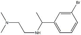 N'-[1-(3-bromophenyl)ethyl]-N,N-dimethylethane-1,2-diamine 구조식 이미지