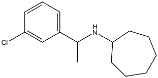 N-[1-(3-chlorophenyl)ethyl]cycloheptanamine Structure